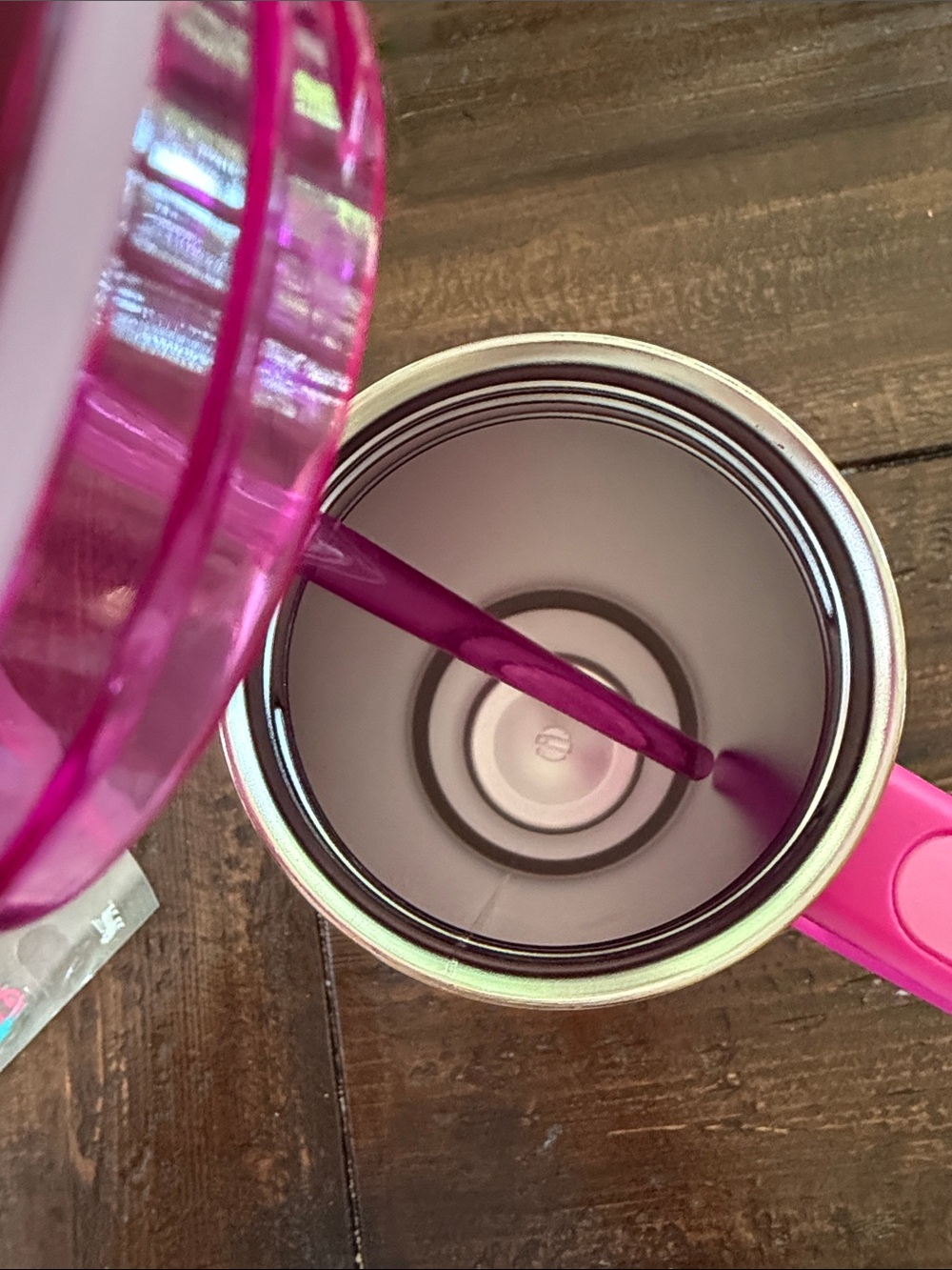 Stanley Barbie Collaboration Bright Pink Travel Tumbler with Handle and Straw - Picture 4 of 6